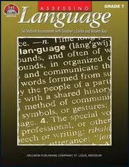 Assessing Language Grade 7 by Rosemary Hug - Milliken Publishing 2007 Assessing Language Grade 7 by Rosemary Hug - Milliken Publishing 2007