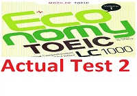 [Study Video] - Economy Toeic LC 1000 Vol1 - Actual Test 2