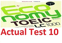 [Study Video] - Economy Toeic LC 1000 Vol1 - Actual Test 10