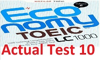 [Study Video] - Economy Toeic LC 1000 Vol2 - Actual Test 10