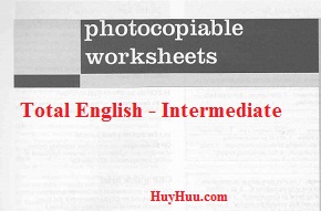 Total English Intermediate Photocopiable Worksheet Resource Pack Total English Intermediate Photocopiable Worksheet Resource Pack