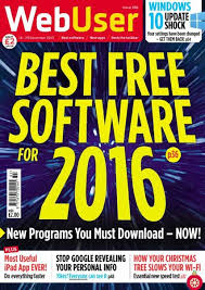 Magazines WebUser Best Free Software For 2016 December 2015