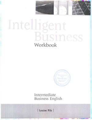 Intelligent Business Intermediate Workbook