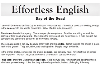 Original Effortless English Level 1 - Part 1 - Day of the Dead