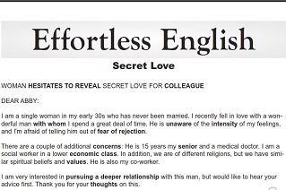 Original Effortless English Level 1 - Part 7 - Secret Love