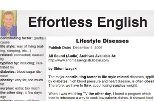 Original Effortless English Level 3 - Part 6 - Lifestyle Diseases Lessons