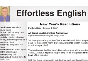 Original Effortless English Level 3 - Part 12 - New Years Resolutions