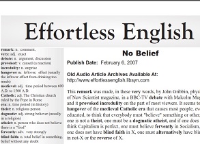 Original Effortless English Level 3 - Part 13 - No Belief