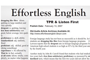 Original Effortless English Level 3 - Part 16 - TPR and Listen First