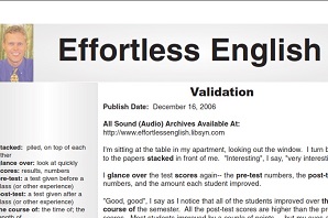 Original Effortless English Level 3 - Part 18 - Validation