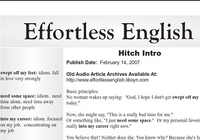Original Effortless English Level 4 - Bonus Hitch Intro