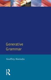 Generative Grammar Longman Linguistics Library Generative Grammar Longman Linguistics Library