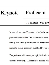 Keynote Proficient Reading Texts Keynote Proficient Reading Texts