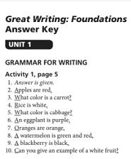 Great Writing 4th Edition Foundation Answer Key Great Writing 4th Edition Foundation Answer Key