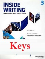 Inside Writing 3 Student Book Answer Keys Inside Writing 3 Student Book Answer Keys
