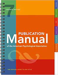 Publication Manual of the American Psychological Association 7th Edition Publication Manual of the American Psychological Association 7th Edition