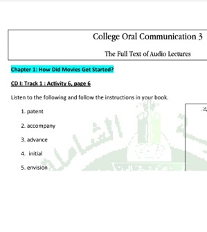 College Oral Communication 3 The Full Text Of Audio Lectures College Oral Communication 3 The Full Text Of Audio Lectures