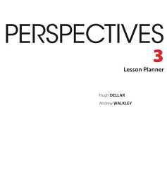 Perspectives 3 Lesson Planner (American English)