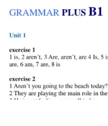 Grammar Plus B1 Answer Keys Grammar Plus B1 Answer Keys