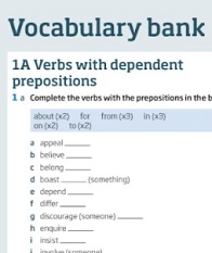 Roadmap B2 Vocabulary Bank