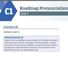 Roadmap C1 Pronunciation Resources