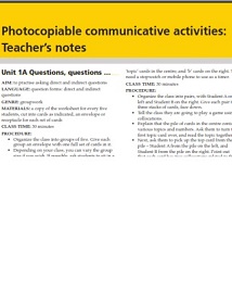 National Geographic Life 2nd Edition Intermediate Communicative Activities