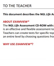 National Geographic Life 2nd Edition Upper-Intermediate Exam View