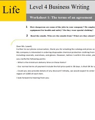 National Geographic Life 2nd Edition American English 4 Business Worksheets