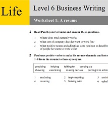 National Geographic Life 2nd Edition American English 6 Business Worksheets