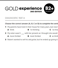 Gold Experience 2nd Edition B2 Plus Assessment Package Gold Experience 2nd Edition B2 Plus Assessment Package