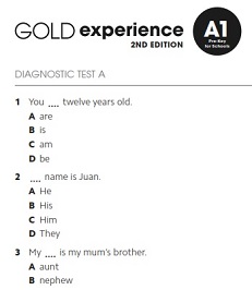Gold Experience 2nd Edition A1 Assessment Package Gold Experience 2nd Edition A1 Assessment Package