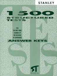 1500 Structured Tests Key Book Level 1 by Edward R Rosset