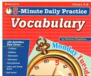 SCHOLASTIC 5 Minute Daily Practice - Vocabulary Grades 4-8