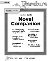 GLENCOE American Literature Novel Companion Course 6 Grade 11 Teacher Guide GLENCOE American Literature Novel Companion Course 6 Grade 11 Teacher Guide