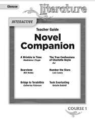GLENCOE Literature Novel Companion Course 1 Grade 6 Teacher Guide GLENCOE Literature Novel Companion Course 1 Grade 6 Teacher Guide