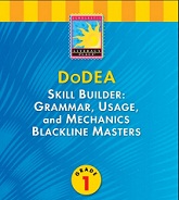 Skill Builder Grammar Usage and Mechanics - Blackline Masters Practice Books Grade 1