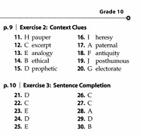 HOLT McDOUGAL LITERATURE Vocabulary Practice and Tests Grade 10 Answer Key HOLT McDOUGAL LITERATURE Vocabulary Practice and Tests Grade 10 Answer Key