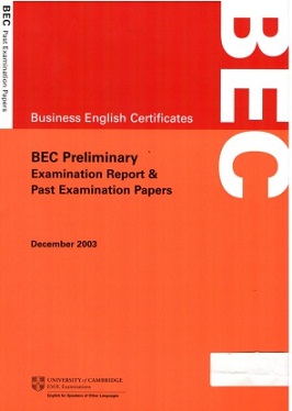 BEC Preliminary DECEMBER 2003 (Ebook-Audio)