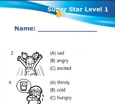 A-List Super Star 1 Midterm and Final Tests (with Answer Key)