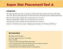 A-List Super Star Placement Test A (with Answer Key) A-List Super Star Placement Test A (with Answer Key)