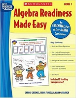 Algebra Readiness Made Easy Grade 1 SCHOLASTIC Algebra Readiness Made Easy Grade 1 SCHOLASTIC