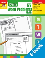 EVAN MOOR Daily Word Problems Math Grade 4 EVAN MOOR Daily Word Problems Math Grade 4