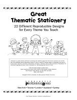 SCHOLASTIC Great Thematic Stationery Grades PreK-5 SCHOLASTIC Great Thematic Stationery Grades PreK-5
