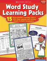SCHOLASTIC Word Study Learning Packs SCHOLASTIC Word Study Learning Packs
