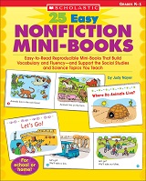 SCHOLASTIC 25 Easy Nonfiction Mini-Books Grades K-1 SCHOLASTIC 25 Easy Nonfiction Mini-Books Grades K-1