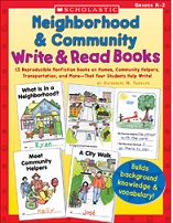 SCHOLASTIC Neighborhood and Community Write and Read Books SCHOLASTIC Neighborhood and Community Write and Read Books