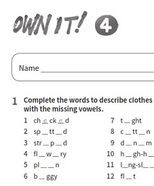 Cambridge Own it 4 Worksheets Cambridge Own it 4 Worksheets