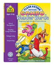 Wonder Words  Flash Action Software and Workbook Combo Kindergarten