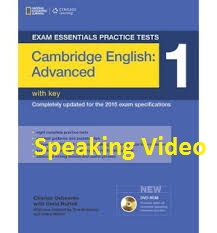 Exam Essential Practice Tests 1 SPEAKING CAE Video Exam Essential Practice Tests 1 SPEAKING CAE Video