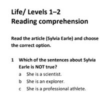 National Geographic Life American English 1-2 Reading Practice National Geographic Life American English 1-2 Reading Practice
